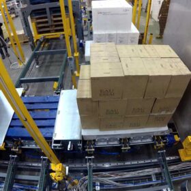 pallet transfer equipment for pallet exchanging